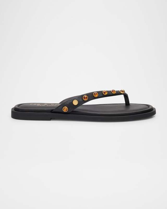Cabochon Gia Thong Sandals